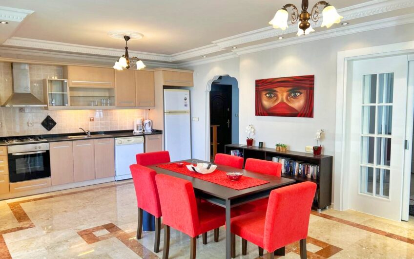 (Turkish) ALANYA MAHMUTLARDA SATILIK DENİZ MANZARALI LÜKS EŞYALI 3+1 DAİRE