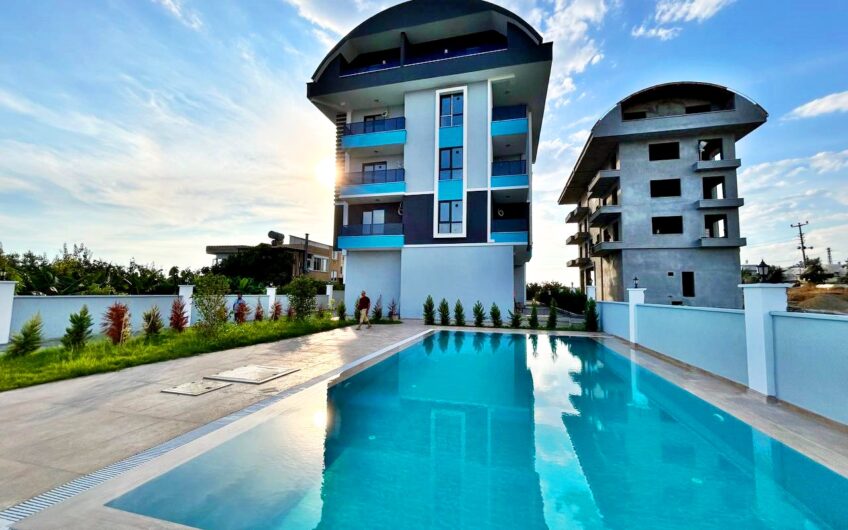 ALANYA PAYALLARDA SATILIK DENİZ MANZARALI SIFIR 1+1 DAİRE