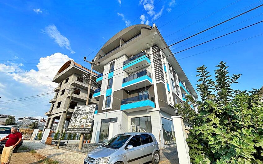 ALANYA PAYALLARDA SATILIK DENİZ MANZARALI SIFIR 1+1 DAİRE
