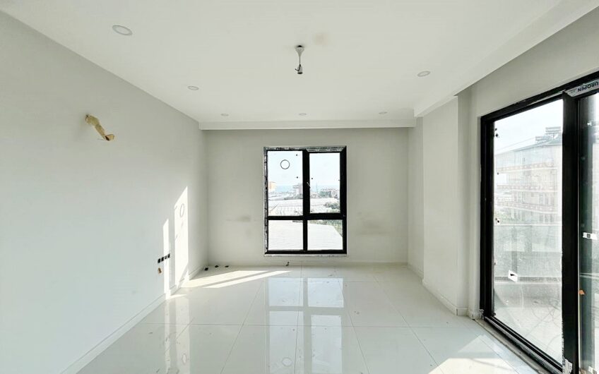 ALANYA PAYALLARDA SATILIK DENİZ MANZARALI SIFIR 1+1 DAİRE
