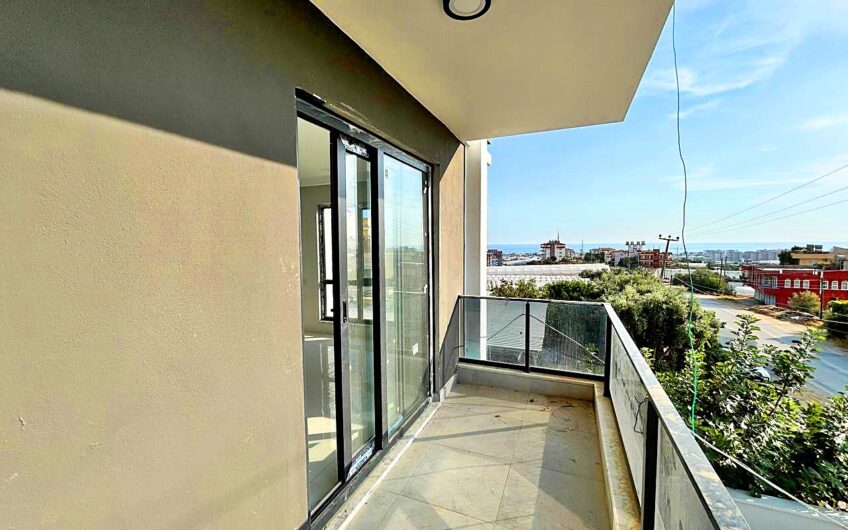 ALANYA PAYALLARDA SATILIK DENİZ MANZARALI SIFIR 1+1 DAİRE
