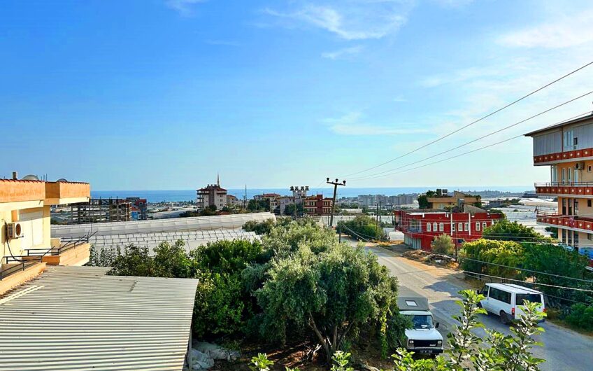 ALANYA PAYALLARDA SATILIK DENİZ MANZARALI SIFIR 1+1 DAİRE
